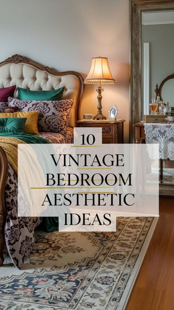1. 10 Vintage Bedroom Aesthetic Ideas for Old Money Vibe