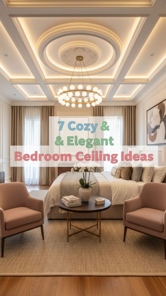 1. 7 Cozy and Elegant Bedroom Ceiling Ideas to Try Now