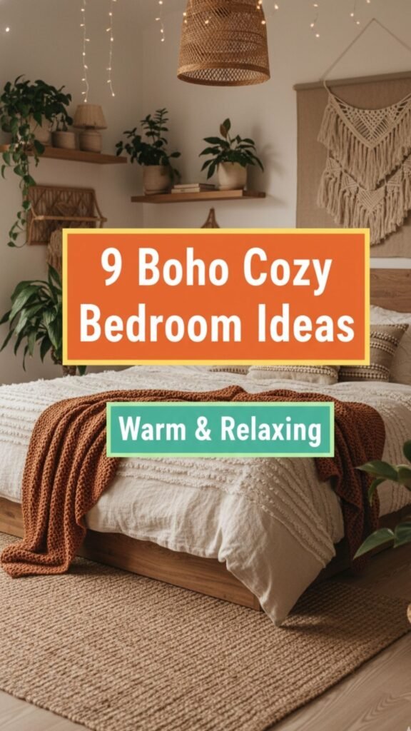 1. 9 Boho Cozy Bedroom Ideas for Earthy, Relaxing Vibes