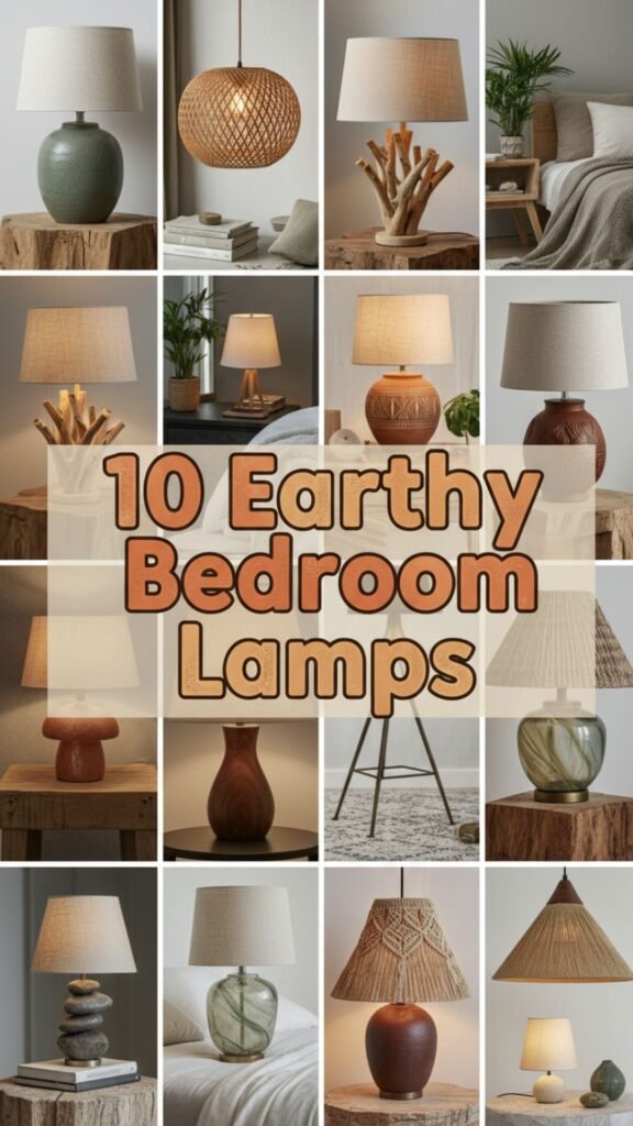 1. 10 Earthy Bedroom Lamps for a Cozy Boho Retreat