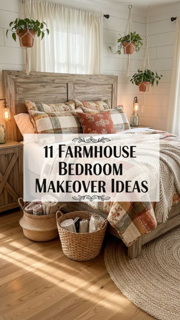 1. 11 Farmhouse Bedroom Makeover Ideas That Feel Cozy & Bright