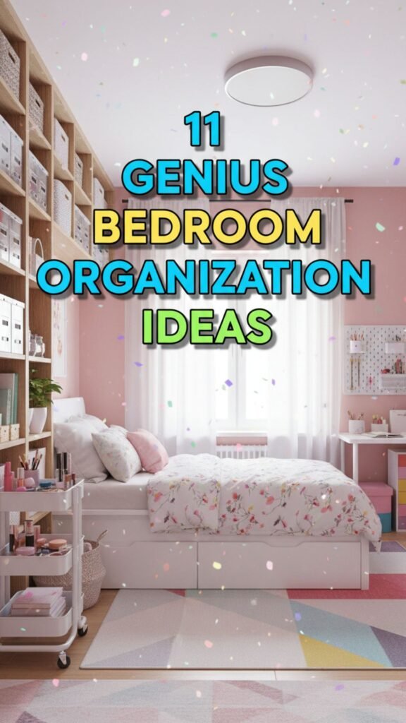 1. 11 Genius Bedroom Organization Ideas for Small Rooms