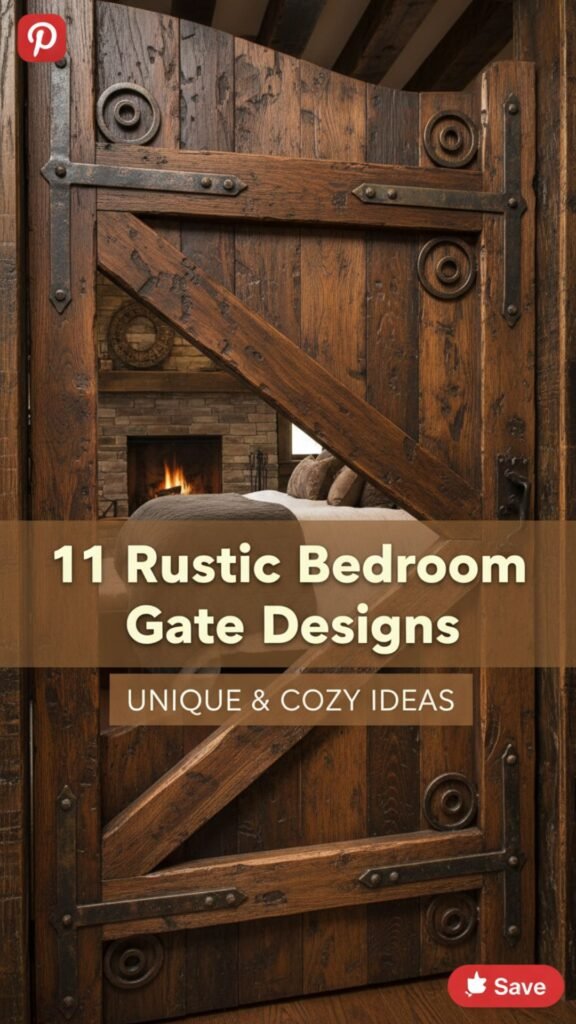 1. 11 Rustic Bedroom Gate Designs That Bring Warmth and Character