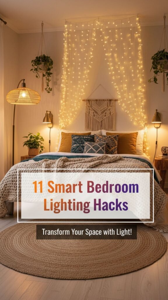 1. 11 Smart Bedroom Lighting Hacks for Small Rooms