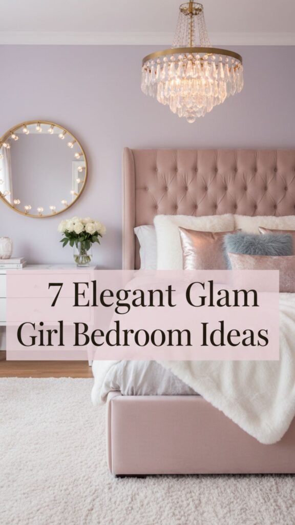 1. 7 Elegant Glam Girl Bedroom Ideas for a Luxe Vibe
