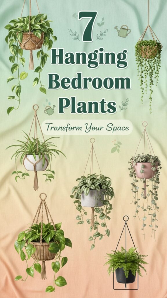 1. 7 Hanging Bedroom Plants for Bohemian Decor