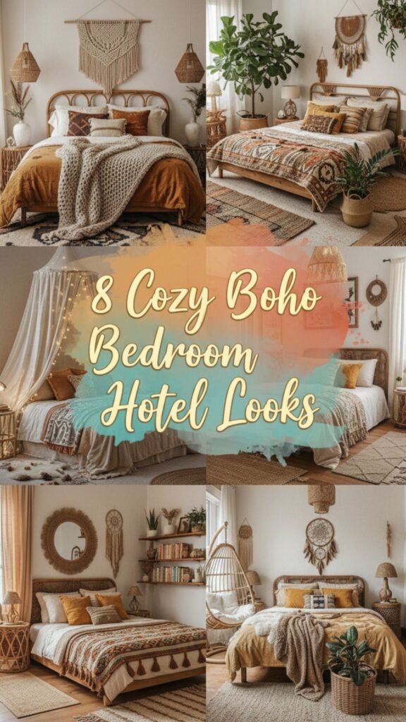 1. 8 Cozy Boho Bedroom Hotel Looks for a Dreamy Escape