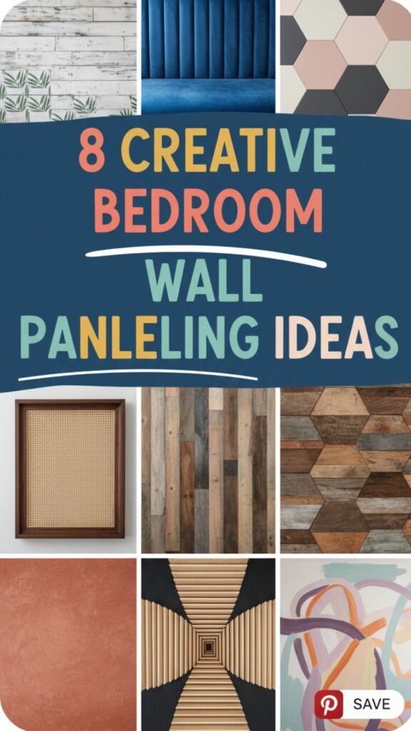 1. 8 Creative Bedroom Wall Panelling Ideas for a Luxury Feel