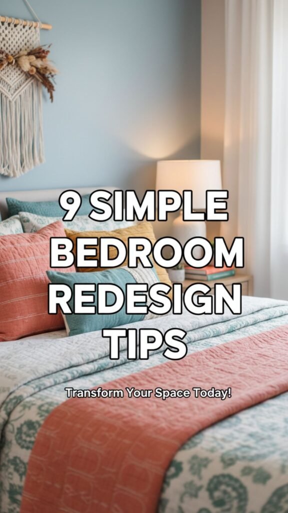 1. 9 Simple Bedroom Redesign Tips for a Fresh New Look