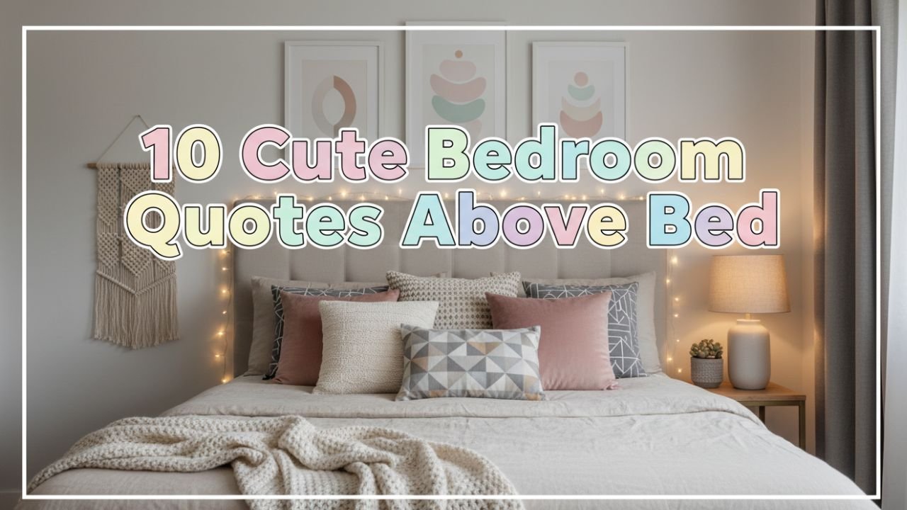 10 Cute Bedroom Quotes Above Bed for a Personal Touch