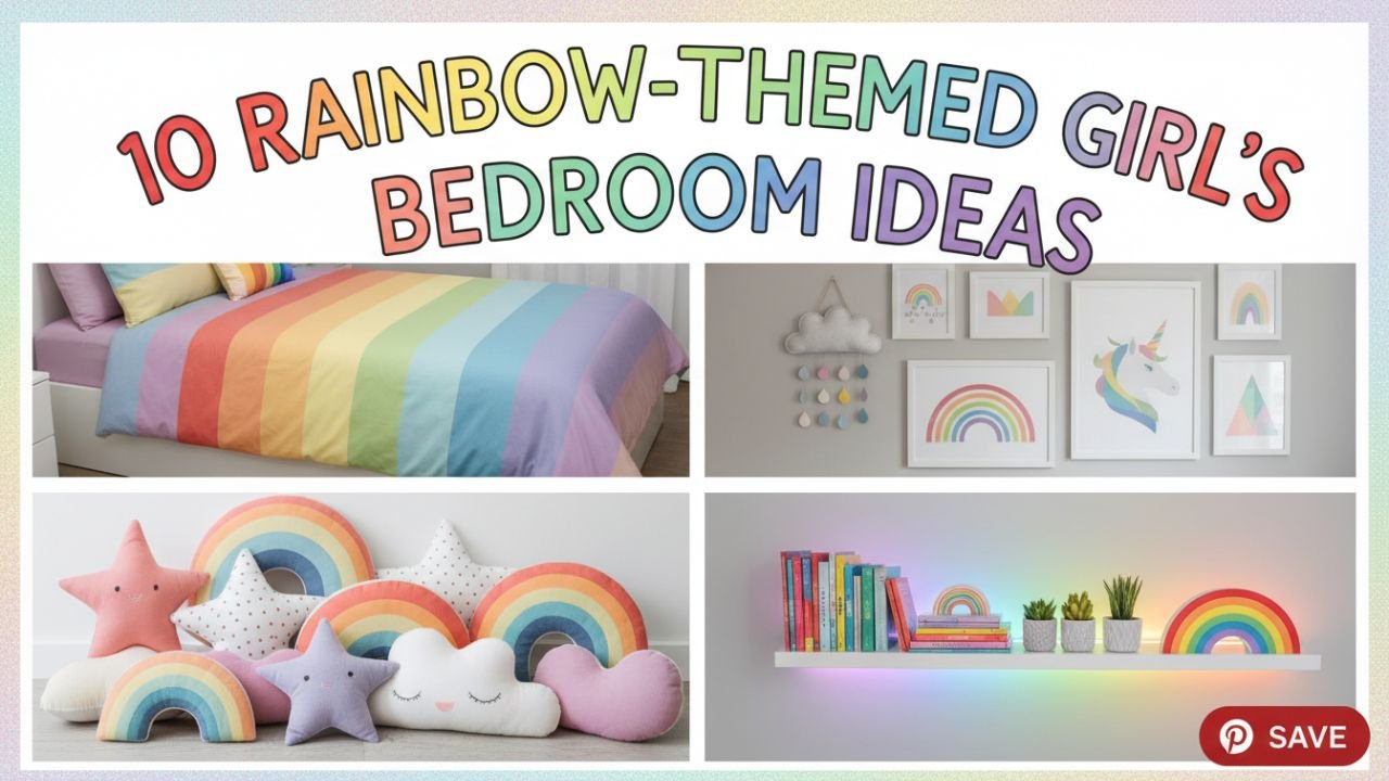 10 Rainbow-Themed Girl's Bedroom Ideas