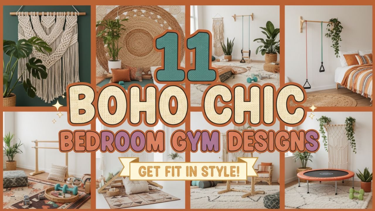 11 Boho Chic Bedroom Gym Designs You’ll Love Waking Up To