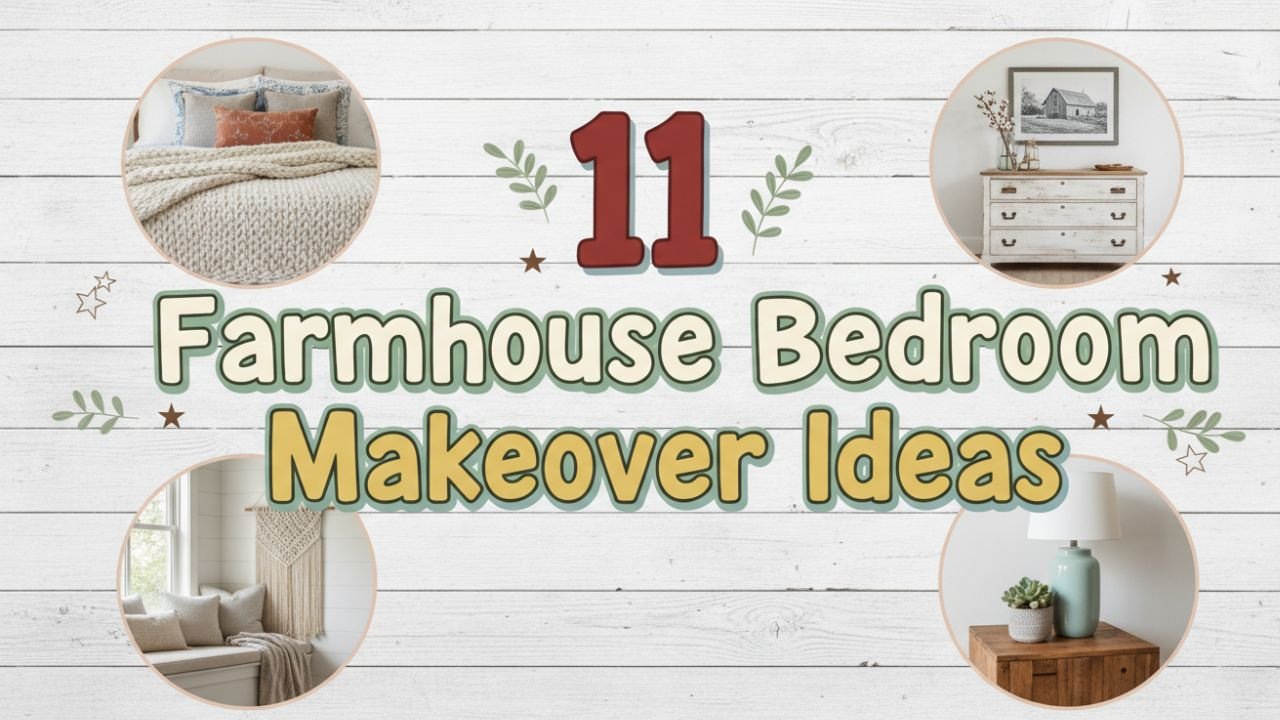 11 Farmhouse Bedroom Makeover Ideas That Feel Cozy & Bright