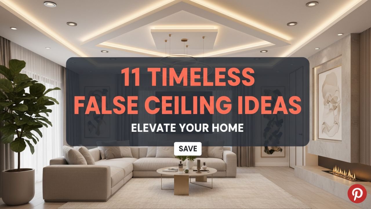 11 Timeless False Ceiling Ideas for a Vintage-Style Bedroom