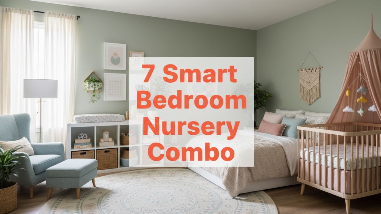 7 Smart Bedroom Nursery Combo Ideas for Small Spaces