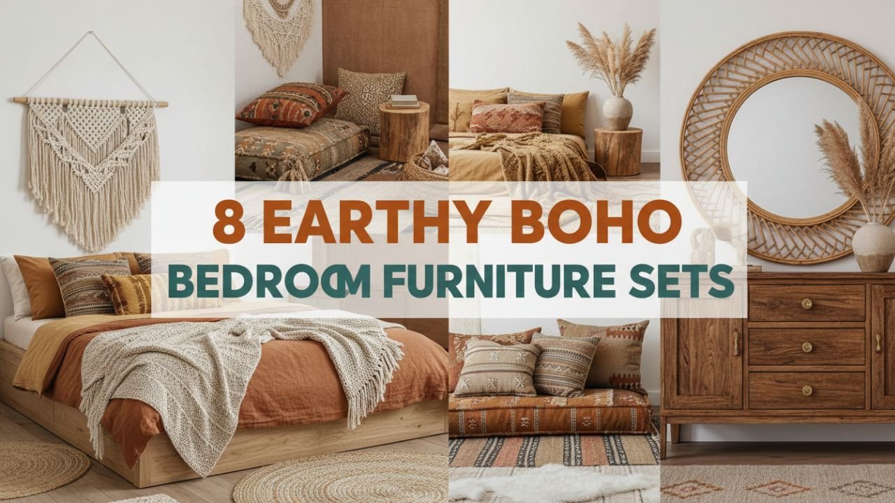 8 Earthy Boho Bedroom Furniture Sets You’ll Love