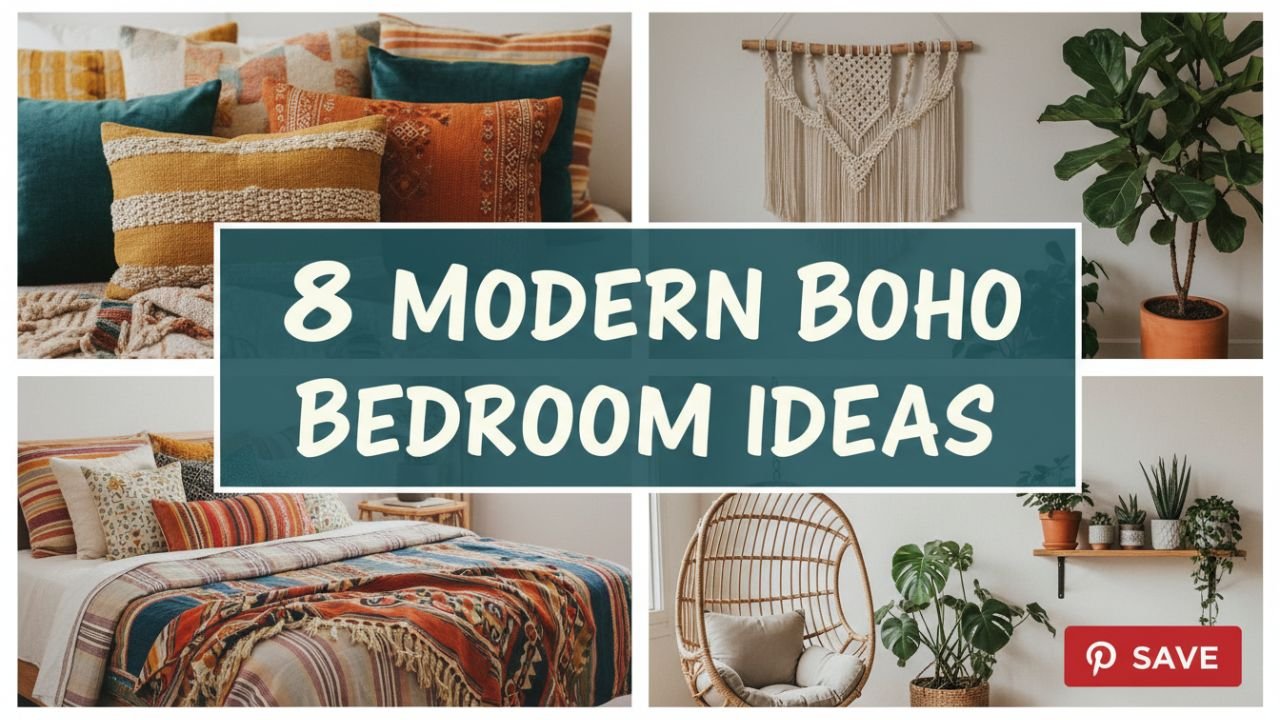8 Modern Boho Bedroom Ideas with a Chic Twist