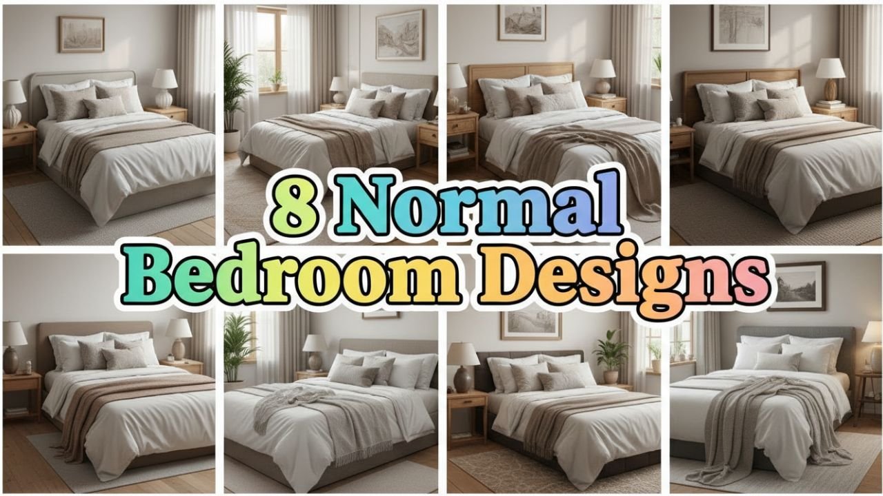 8 Normal Bedroom Designs That Feel Cozy & Practical