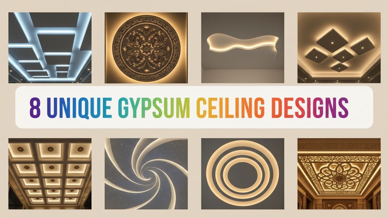 8 Unique Gypsum Ceiling Designs for Your Bedroom