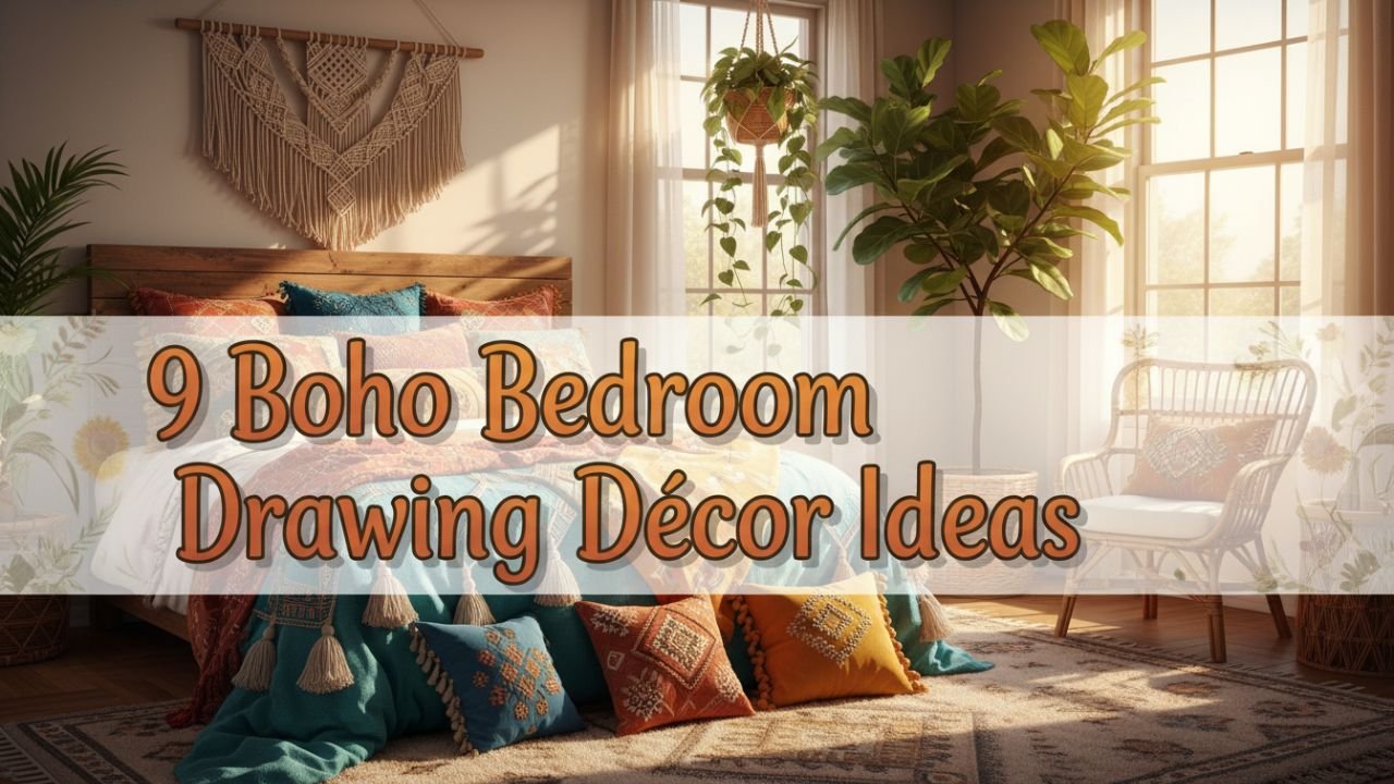 9 Boho Bedroom Drawing Décor Ideas for a Warm, Artistic Look