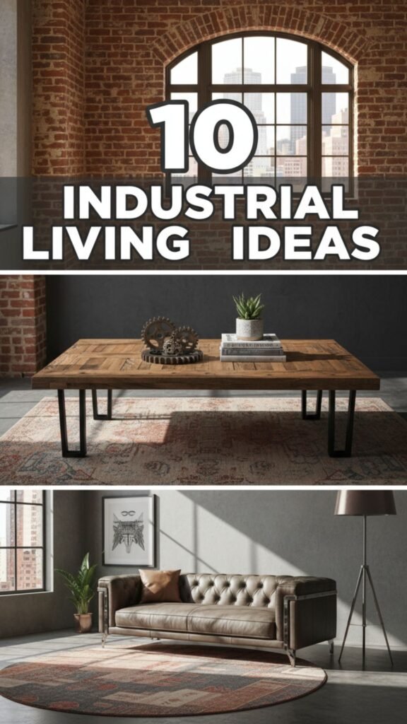 1. 10 Industrial Living Room Ideas for a Bold, Urban Feel