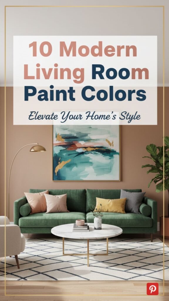 1. 10 Modern Living Room Paint Color Ideas for a Clean Look