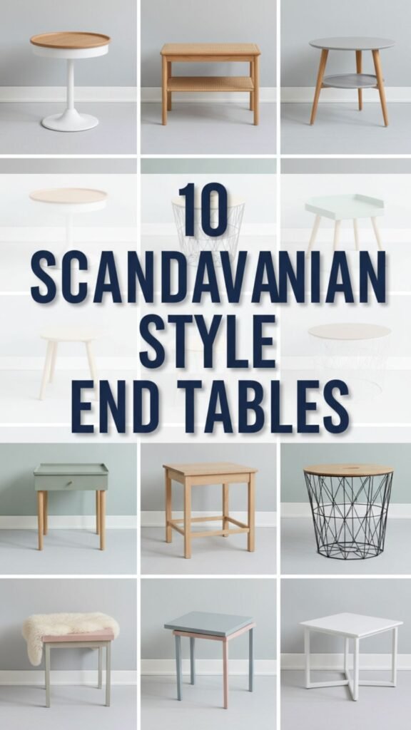 1. 10 Scandinavian Style End Tables for a Clean, Cozy Look