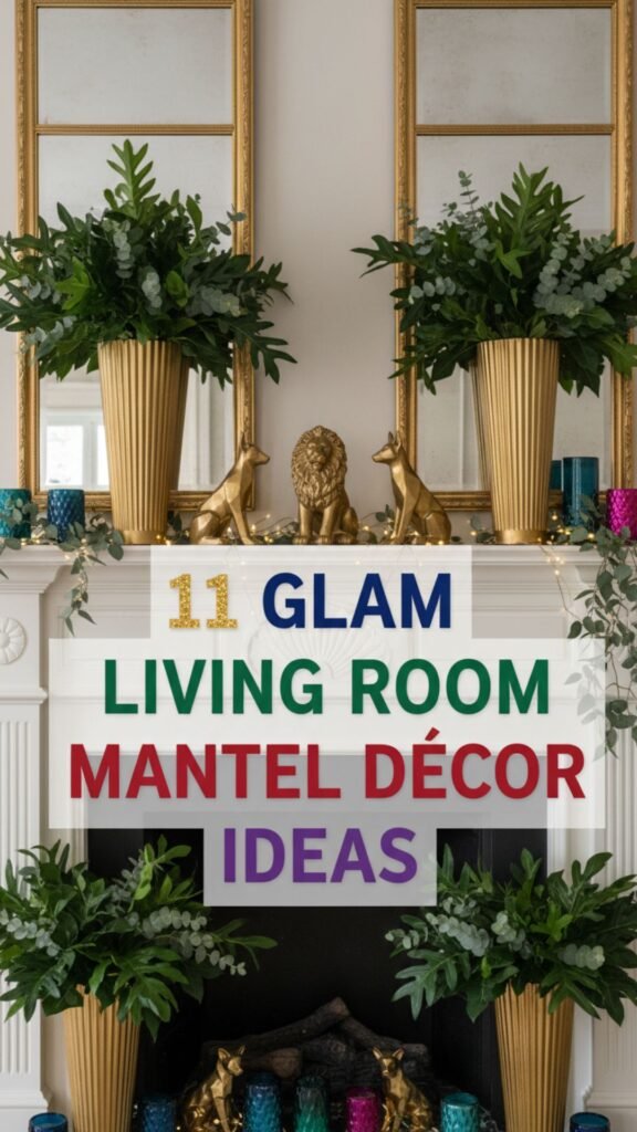 1. 11 Glam Living Room Mantel Décor Ideas That Add Instant Luxury