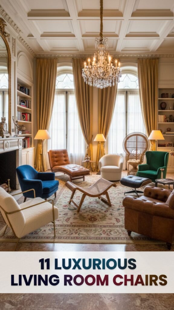 1. 11 Luxurious Living Room Chairs to Elevate Your Style