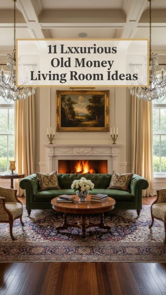 1. 11 Luxurious Old Money Living Room Inspirations