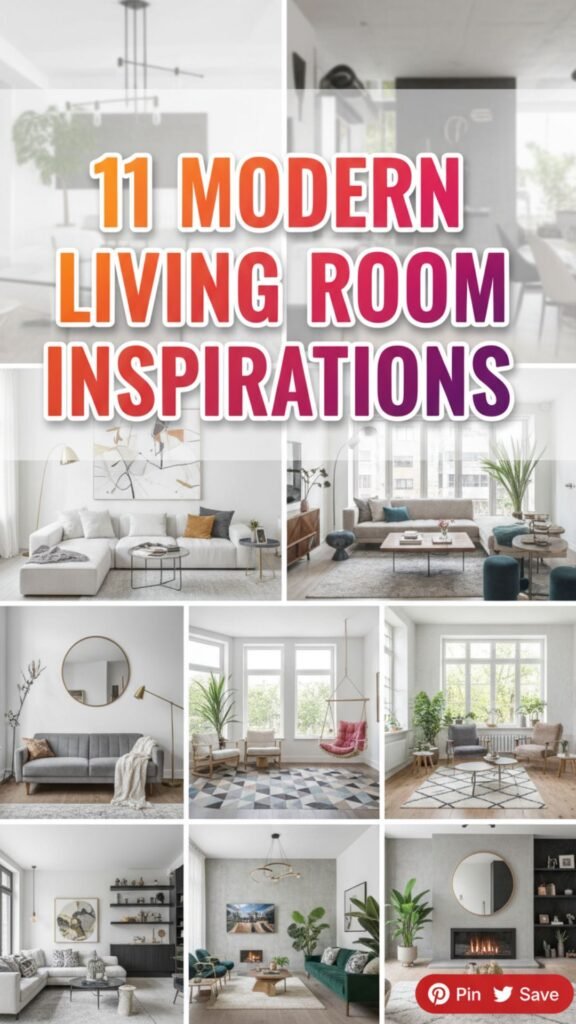 1. 11 Modern Living Room Inspirations for a Sleek Apartment Vibe