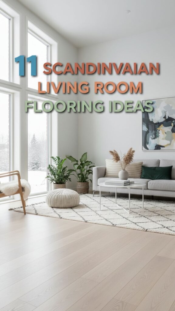 1. 11 Scandinavian Living Room Flooring Ideas for a Clean Look