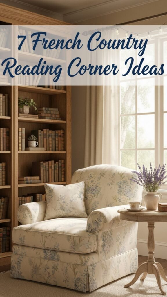 1. 7 French Country Reading Corner Ideas to Elevate Your Living Room