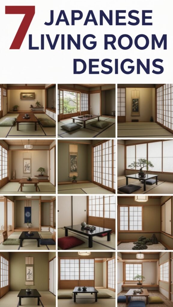 1. 7 Japanese Living Room Designs That Bring Peace and Serenity