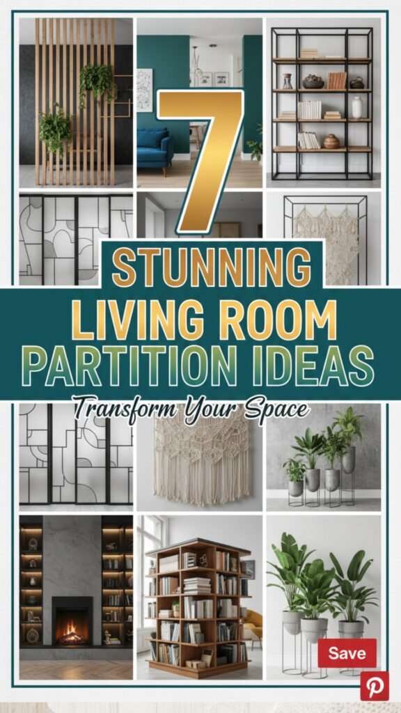 1. 7 Stunning Living Room Partition Ideas to Transform Your Space