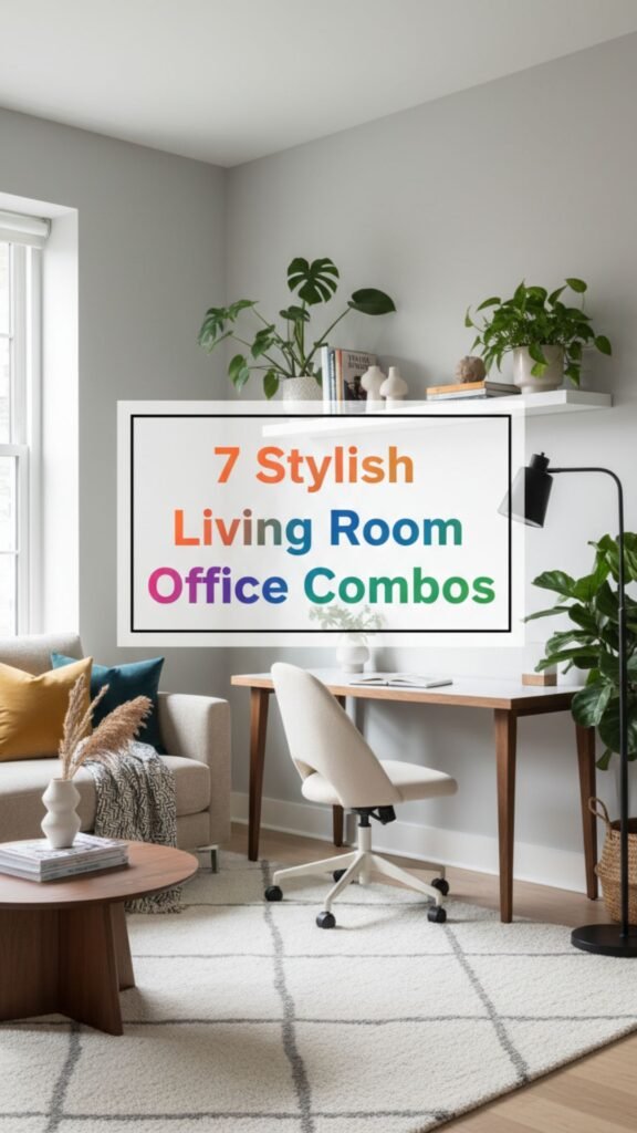 1. 7 Stylish Living Room Office Combos for Small Spaces