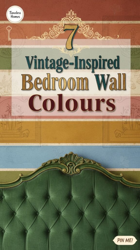 1. 7 Vintage-Inspired Bedroom Wall Colour Combination for Timeless Charm