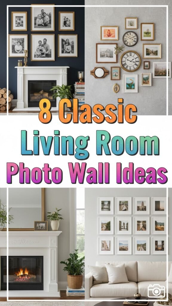 1. 8 Classic Living Room Photo Wall Ideas for a Refined Look