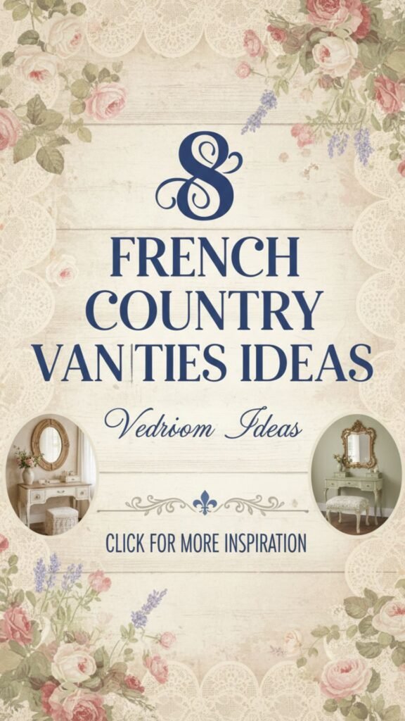 1. 8 French Country Bedroom Vanities Ideas That Feel Romantic