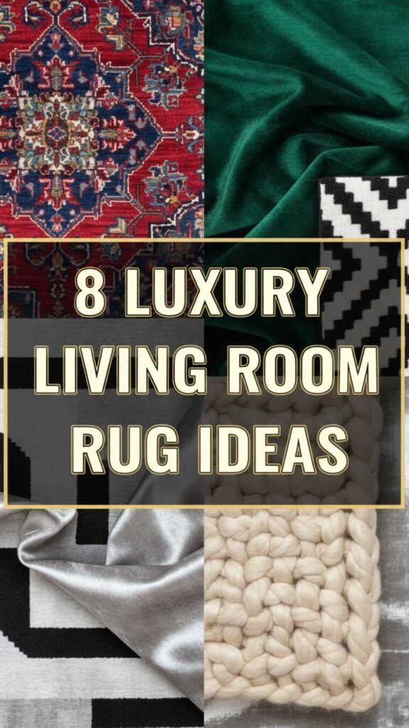 1. 8 Luxury Living Room Rug Ideas for an Elegant Upgrade