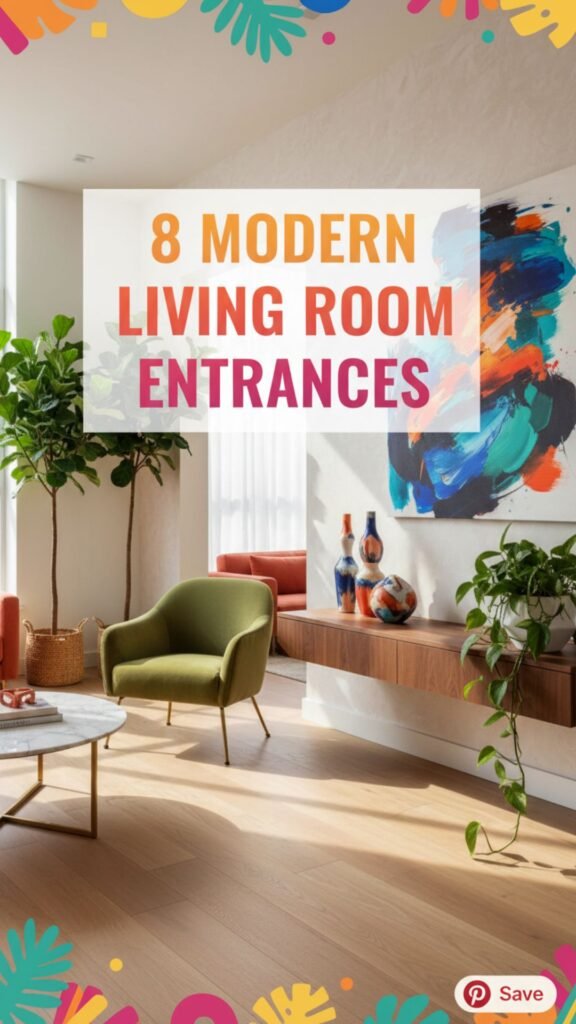1. 8 Modern Living Room Entrances That Make a Bold First Impression