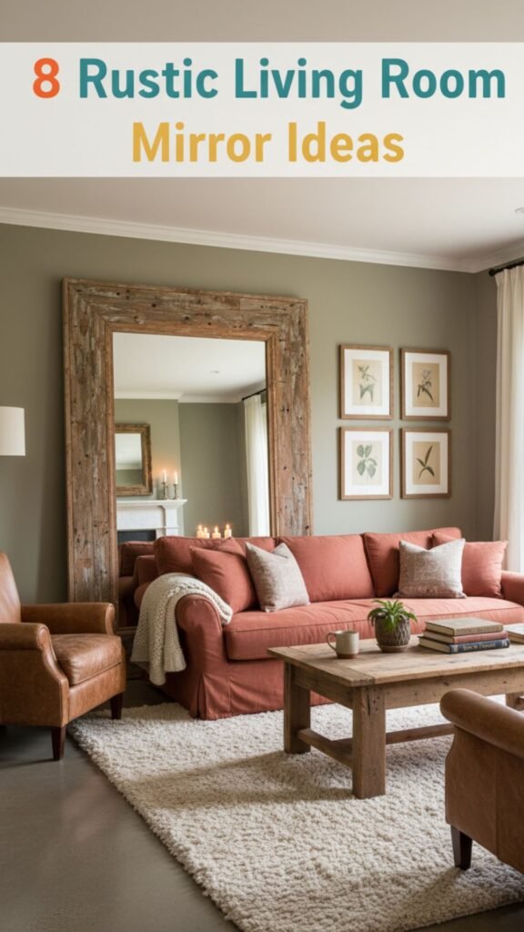 1.  8 Rustic Living Room Mirror Ideas That Add Warmth and Texture