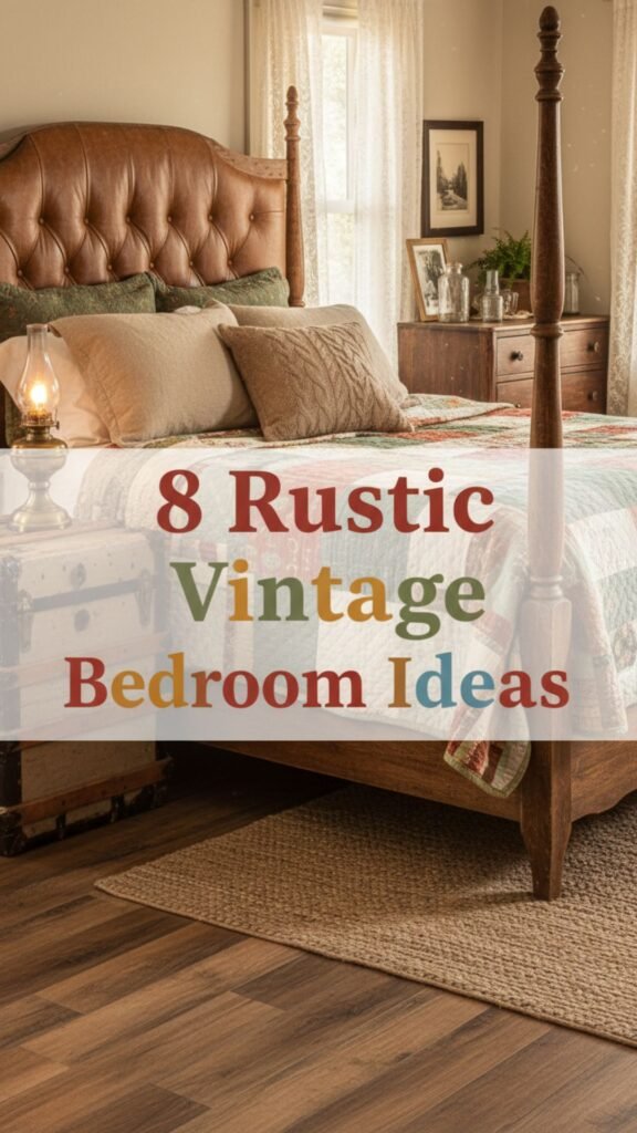 1. 8 Rustic Vintage Bedroom Ideas That Feel Like a Countryside Escape