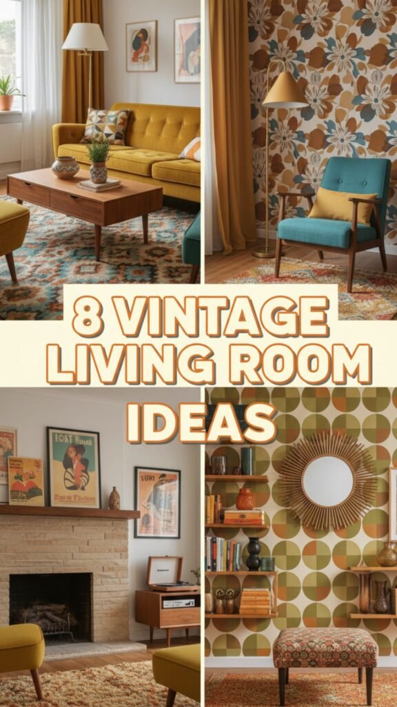 1. 8 Vintage Living Room Ideas That Bring Timeless Charm