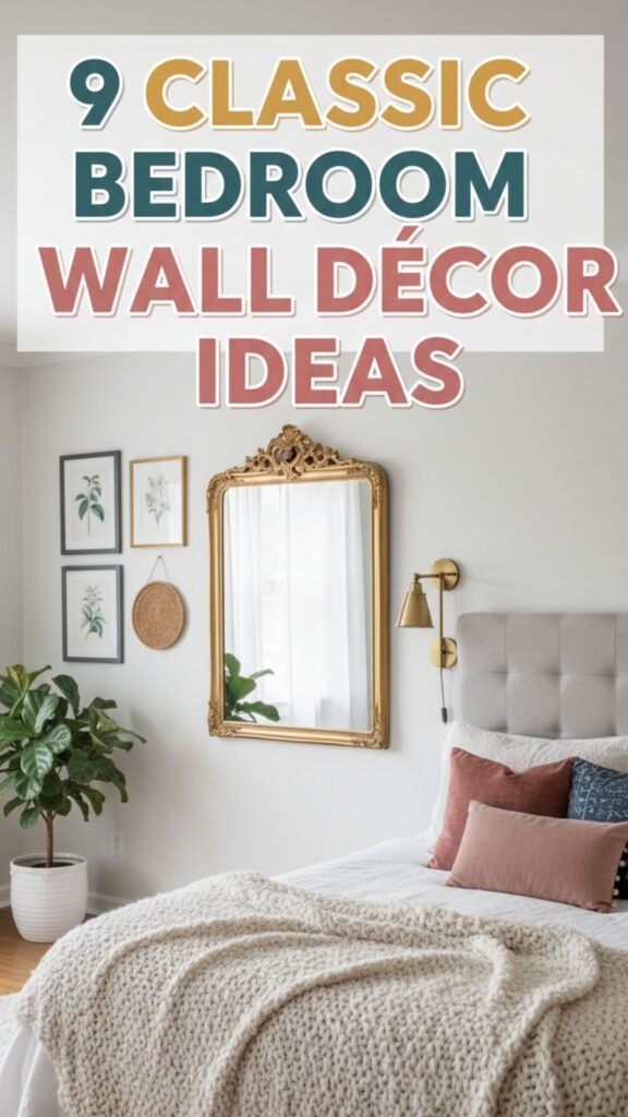 1. 9 Bedroom Wall Décor Ideas for a Classic, Timeless Look