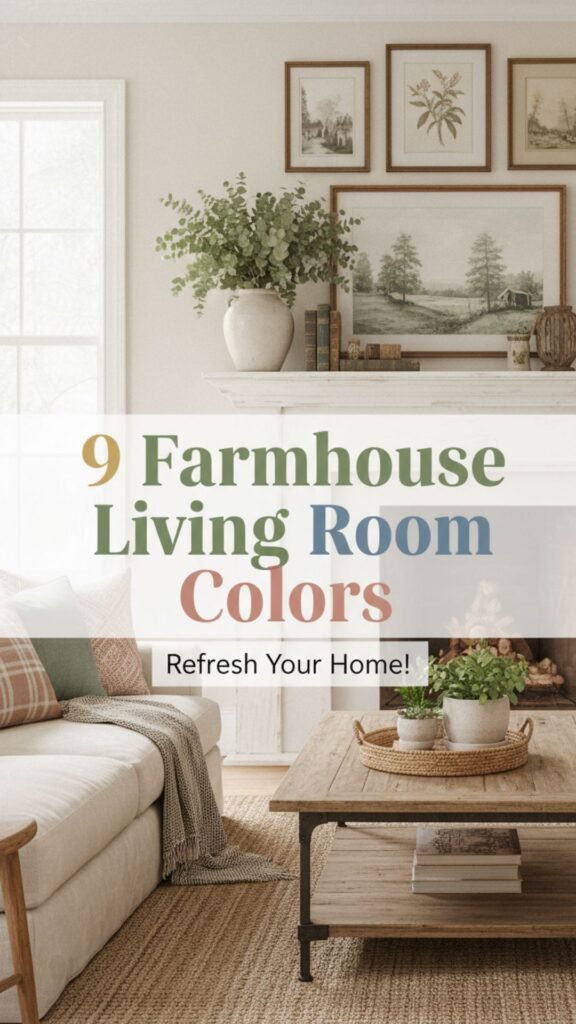 1. 9 Farmhouse Living Room Colors That Feel Warm and Inviting