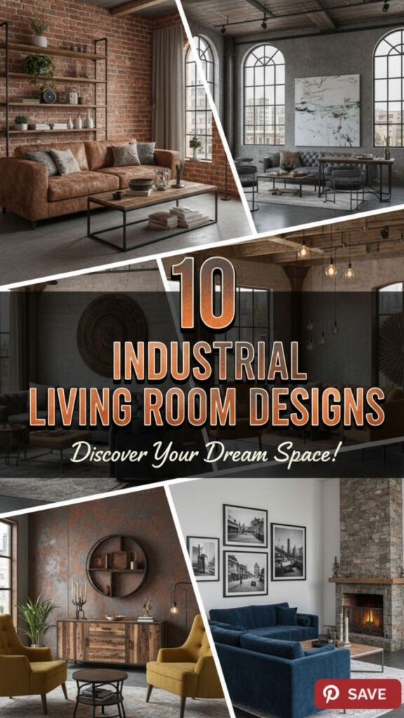 1. 9 Industrial Living Room Designs for a Chic Urban Look