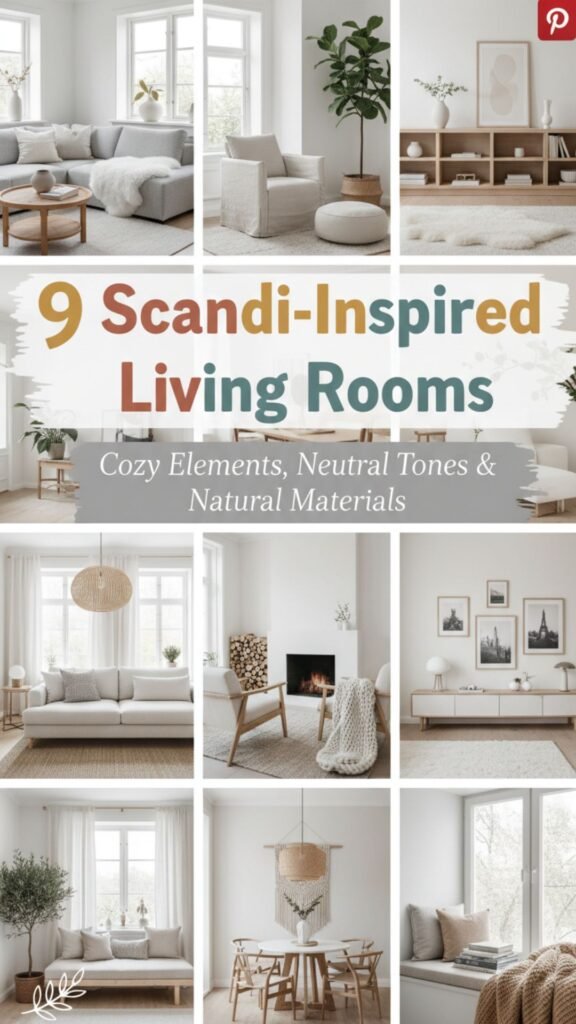 1. 9 Scandi-Inspired Living Rooms Interior for a Cozy, Minimalist Feel