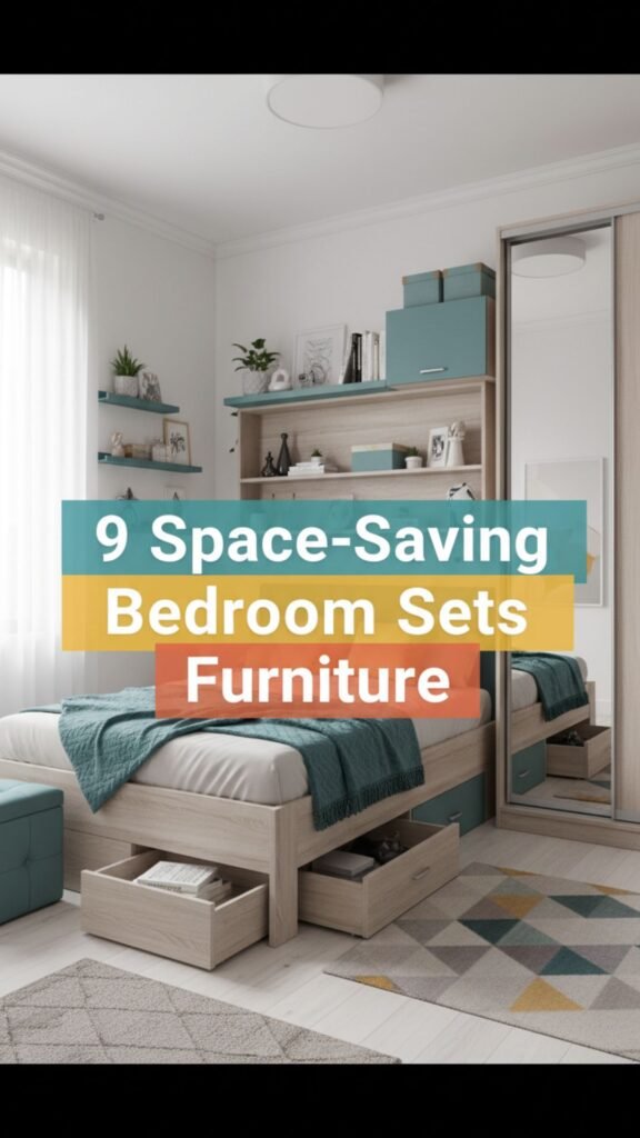 1. 9 Space-Saving Bedroom Sets Furniture Ideas for Small Rooms