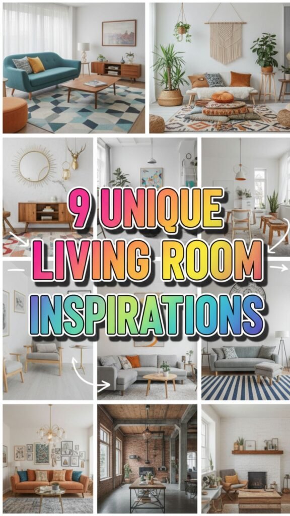 1. 9 Unique Living Room Inspirations for Every Decor Enthusiast